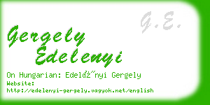 gergely edelenyi business card